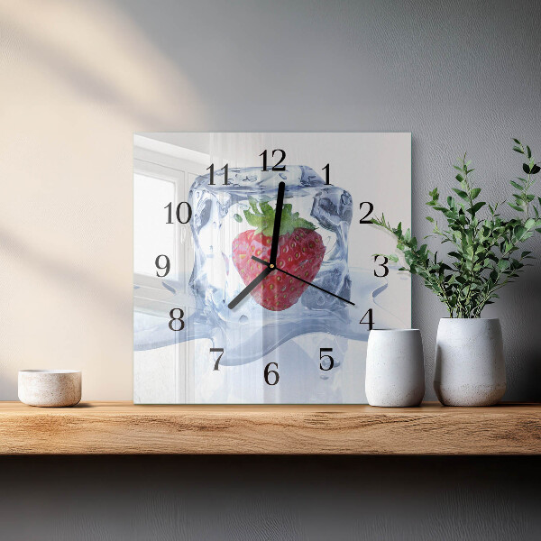 Orologio quadrato Gelato alla fragola