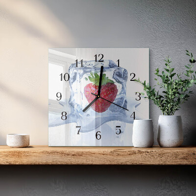 Orologio quadrato Gelato alla fragola