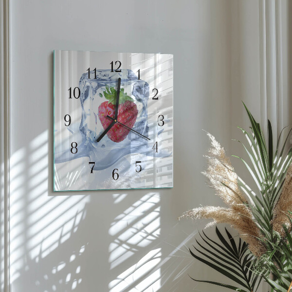 Orologio quadrato Gelato alla fragola