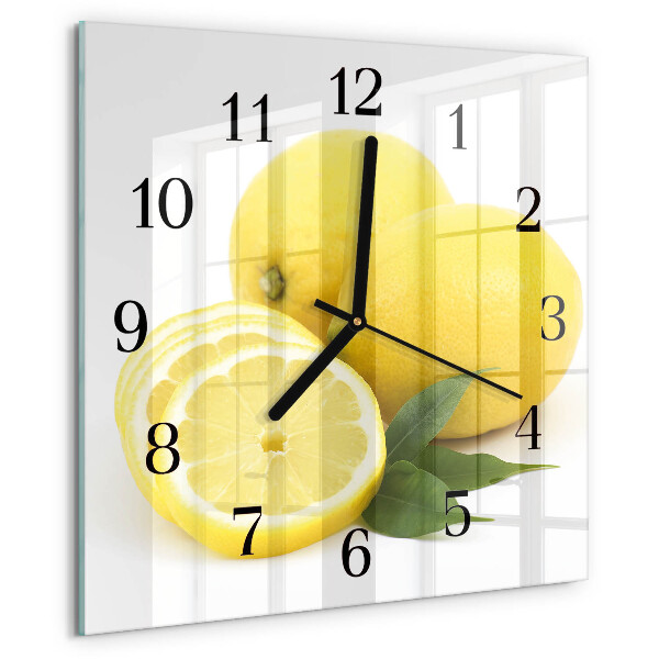 Orologio quadrato limoni