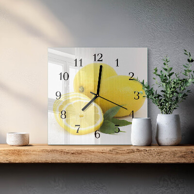 Orologio quadrato limoni