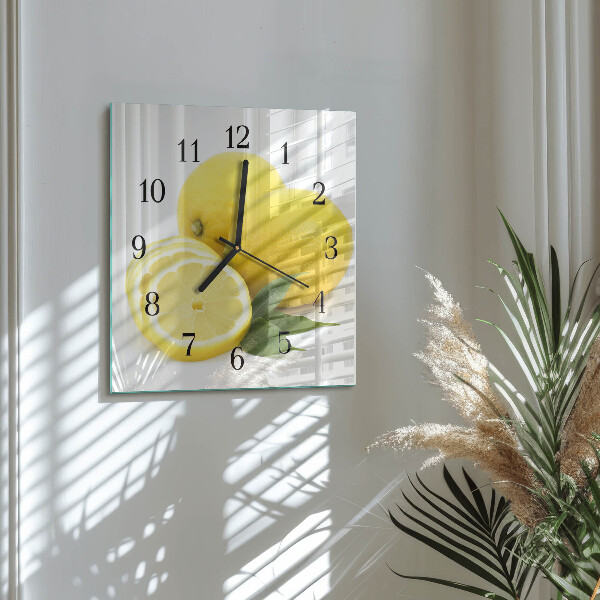 Orologio quadrato limoni