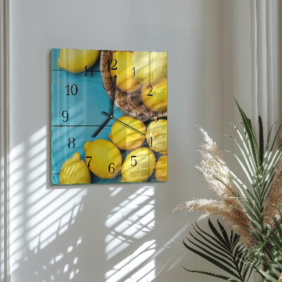 Orologio quadrato limoni
