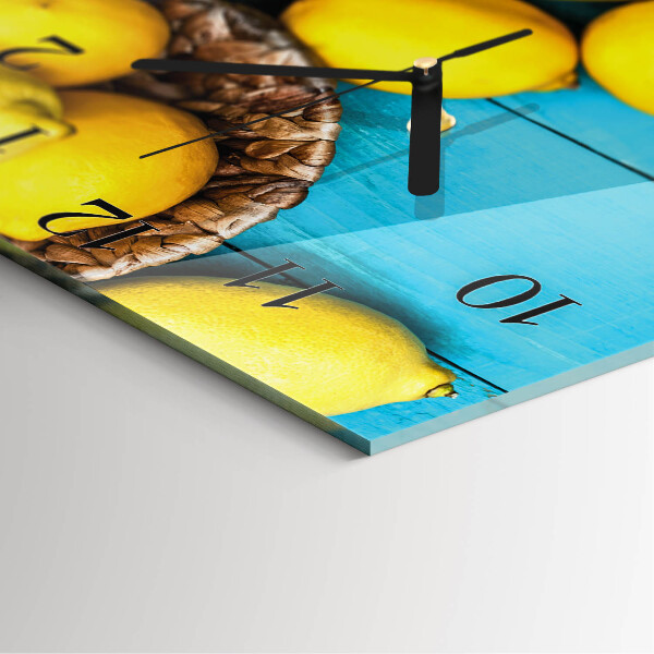 Orologio quadrato limoni