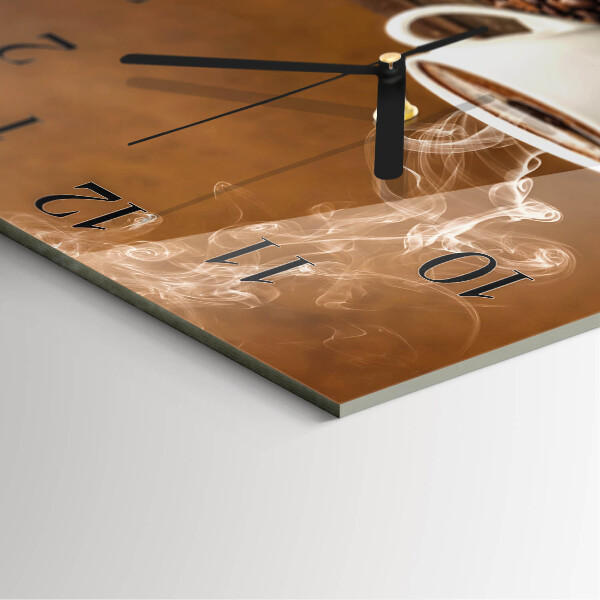 Orologio quadrato Caffè