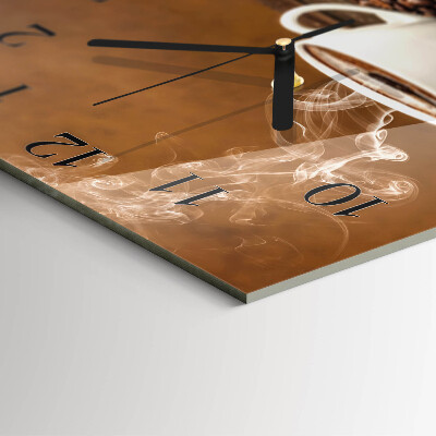 Orologio quadrato Caffè