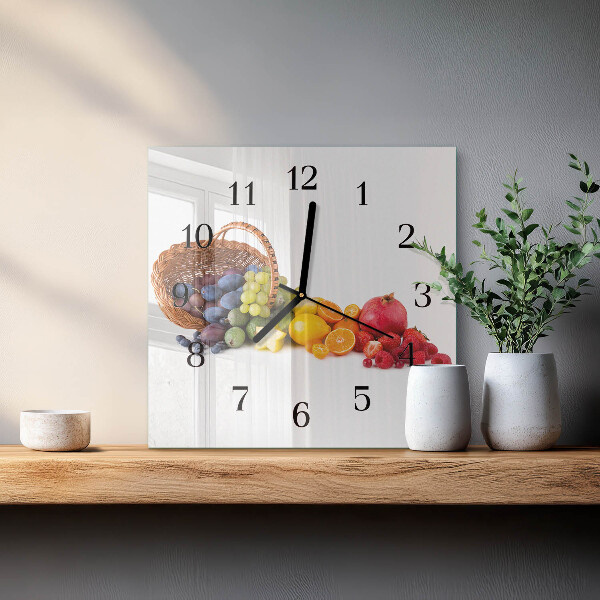 Orologio quadrato Frutta