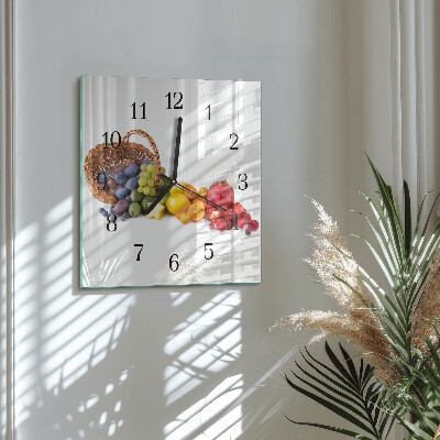 Orologio quadrato Frutta