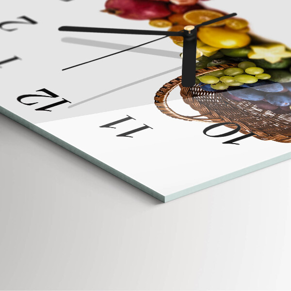 Orologio quadrato Frutta