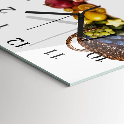 Orologio quadrato Frutta
