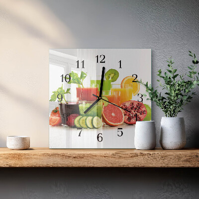 Orologio quadrato Succhi di frutta