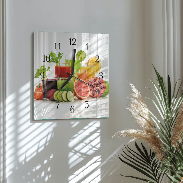 Orologio quadrato Succhi di frutta