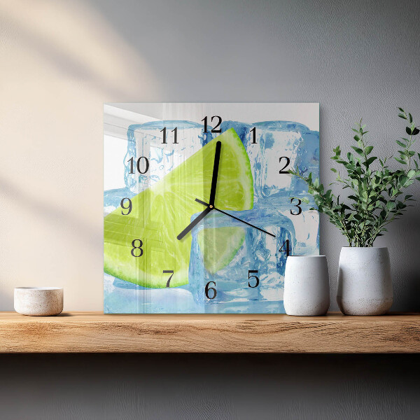Orologio quadrato Ghiaccio al lime