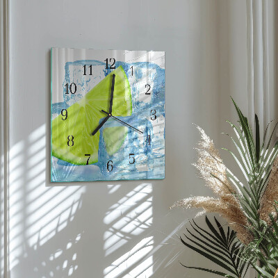 Orologio quadrato Ghiaccio al lime