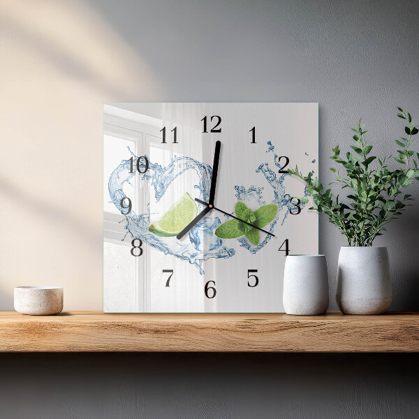 Orologio quadrato Menta