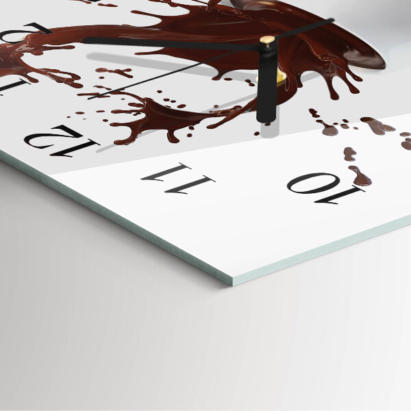Orologio quadrato Caffè