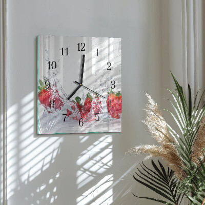 Orologio quadrato Fragola