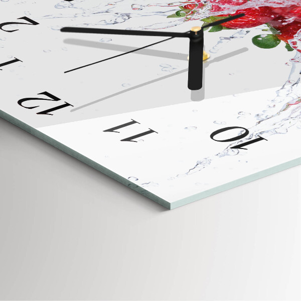 Orologio quadrato Fragola
