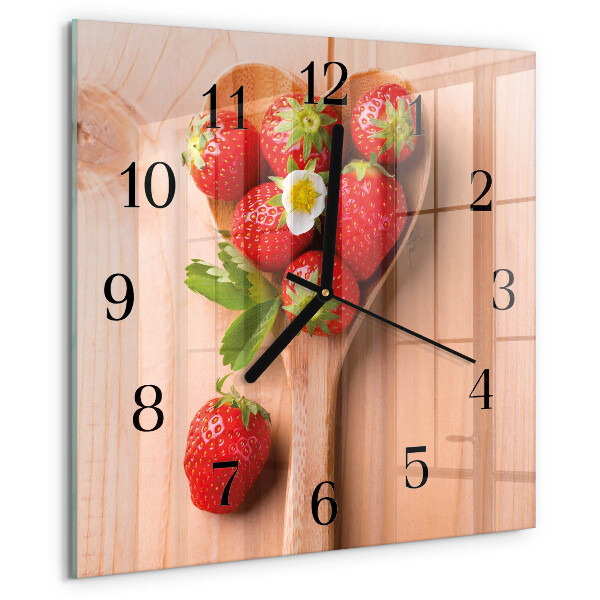 Orologio quadrato Fragola