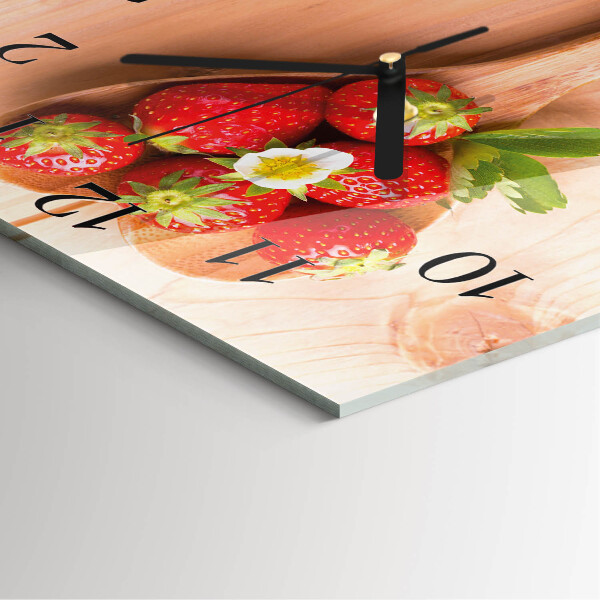 Orologio quadrato Fragola