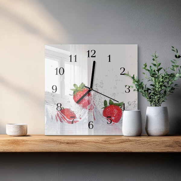 Orologio quadrato Fragola