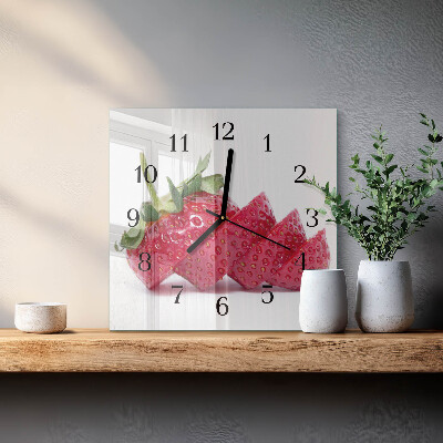Orologio quadrato Fragola