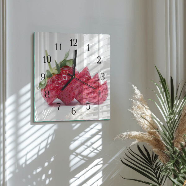 Orologio quadrato Fragola