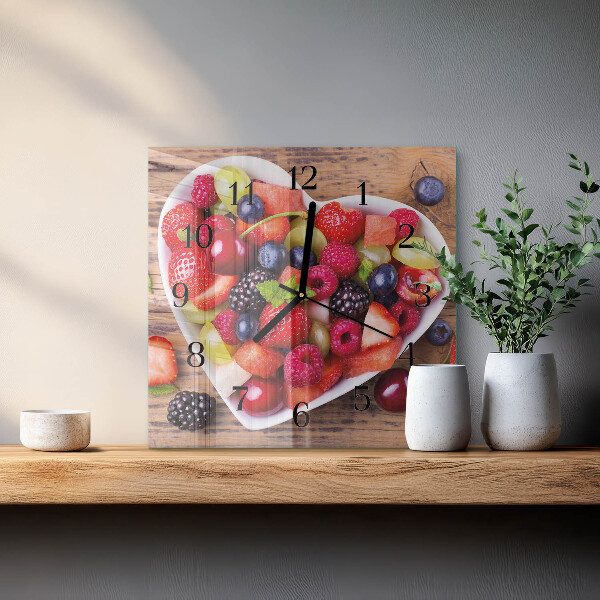 Orologio quadrato Frutta