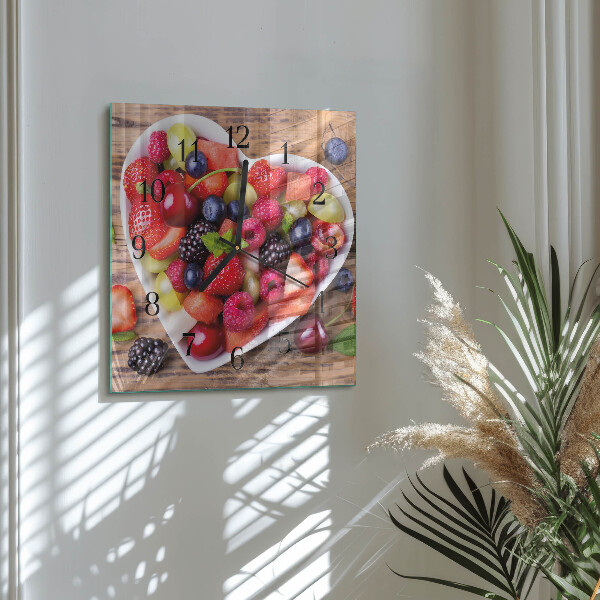 Orologio quadrato Frutta