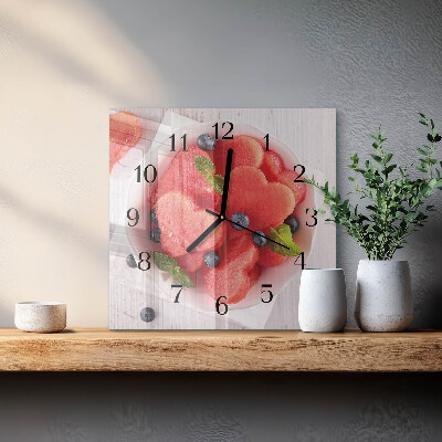 Orologio quadrato Cuore di anguria
