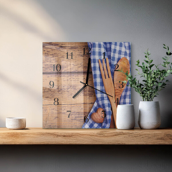 Orologio quadrato Legno e utensili