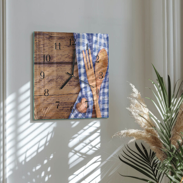 Orologio quadrato Legno e utensili