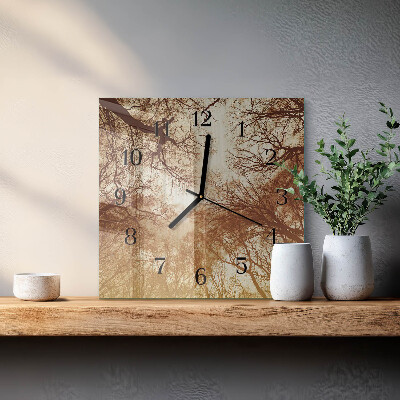 Orologio quadrato Chiome degli alberi