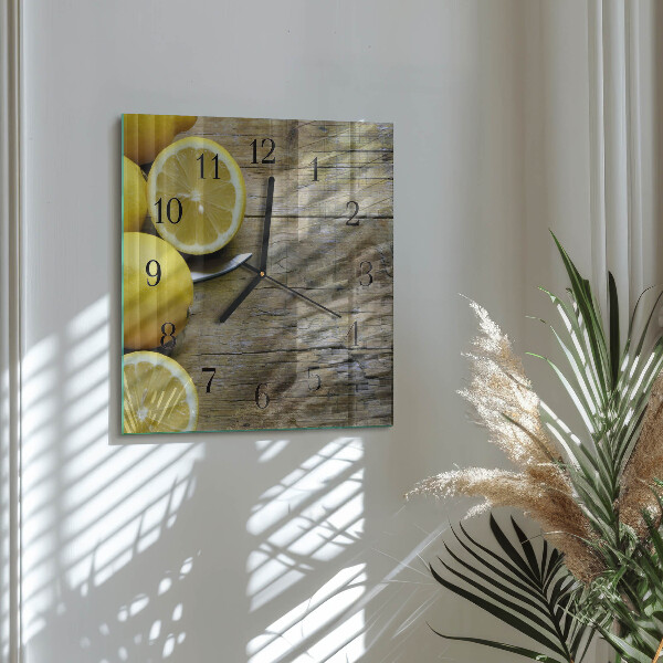 Orologio quadrato limoni succosi