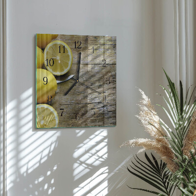 Orologio quadrato limoni succosi