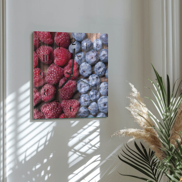 Orologio quadrato Frutti di bosco