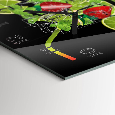 Orologio quadrato Fragola e lime