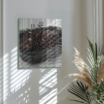 Orologio quadrato Riso nero