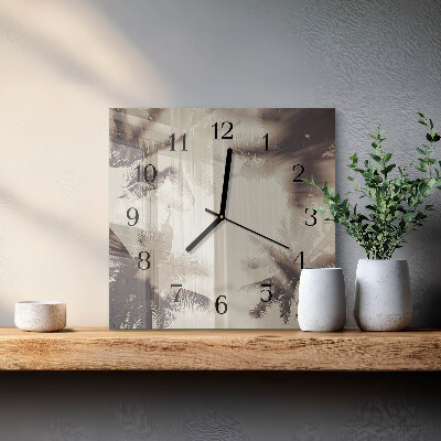 Orologio quadrato Palme