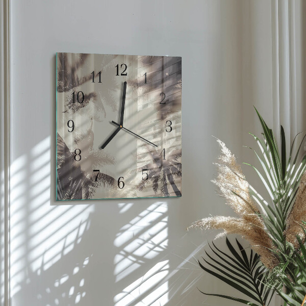 Orologio quadrato Palme