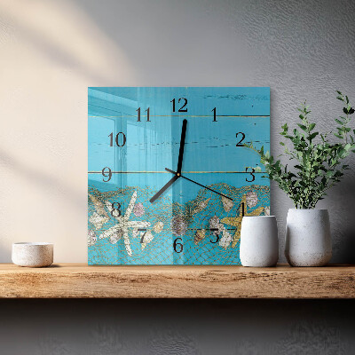 Orologio quadrato Tesori del mare