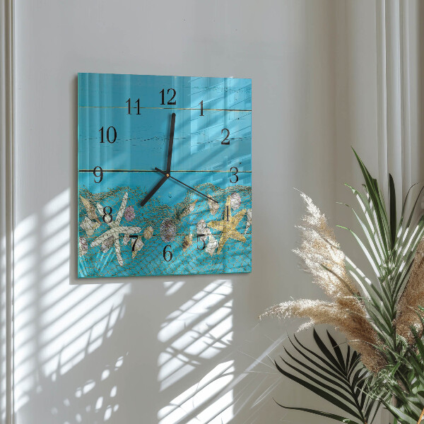 Orologio quadrato Tesori del mare