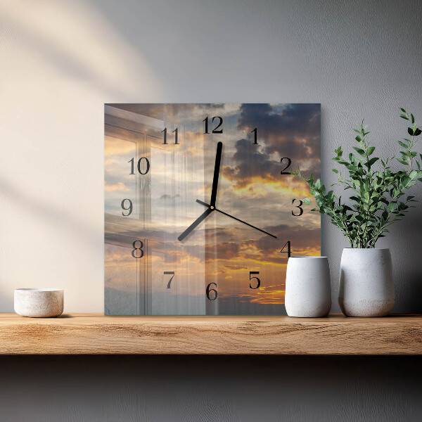 Orologio quadrato Tramonto
