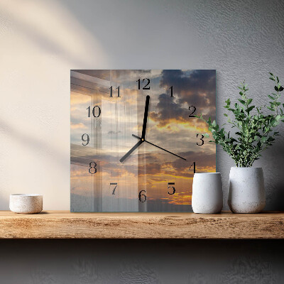Orologio quadrato Tramonto