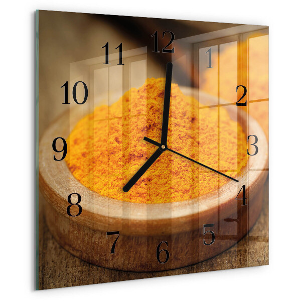 Orologio quadrato Curcuma