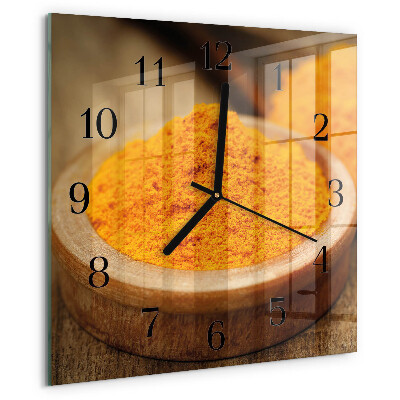 Orologio quadrato Curcuma