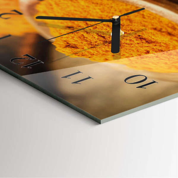 Orologio quadrato Curcuma