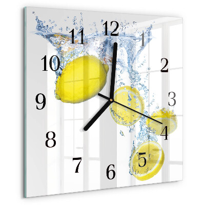 Orologio quadrato limoni