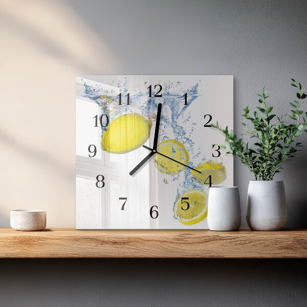 Orologio quadrato limoni
