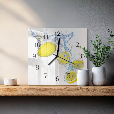 Orologio quadrato limoni